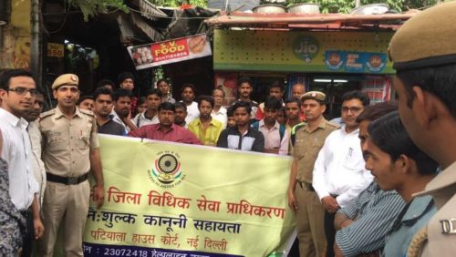 New Delhi District Legal Services Authority Organised a Legal Awareness Programme on Legal Metrology Act, 2009 with emphasis on Packaged Commodities on 07.04.2017 at Sarojini Nagar (Market).