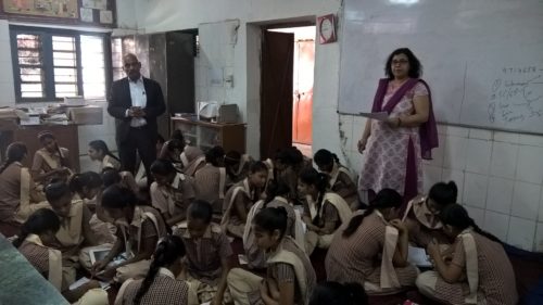 Mass Legal Literacy Programme conducted by Sh. Ram Awadh Yadav, LAC, New Delhi District at PHC, as Resource Person in the Govt. Girls Sr. Sec. School, Sriniwaspuri on 04.05.2017.