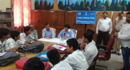 Mass Legal Literacy Programme conducted by Sh. Jitender Kumar Mishra, Ld. ADJ-01, New Delhi District at PHC, as Resource Person in the Govt. Boys Sr. Sec. School, Pandara Road on 05.05.2017.
