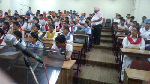 Mass Legal Literacy Programme conducted by Sh. Jitendra Kumar Mishra, Ld. ADJ-01, New Delhi at PHC, as Resource Person in the Guru Harkishan Public School, Purana Quila Road on 03.05.2017.
