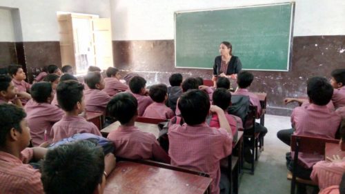 Mass Legal Literacy Programme conducted by Ms. Vandana Gupta, LAC, New Delhi District at PHC, as Resource Person in the Union Academy School Raja Bazar, Connaught Place Delhi, on 05.05.2017.