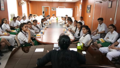 New Delhi District Legal Services Authority organised a visit for school students from Bhatnagar International School, Vasant Kunj in Patiala House Court to observe the court proceeding on 09.05.2017.