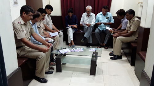 NDDLSA Organised Awareness Program/sensitization on the topic Prevention of Child Labour & rehabilitation of such victims for Police Officials on 28.06.2017 at Police Station Sarojini Nagar by Legal Aid Counsels Sh. Ravi Qazi as a Resource person.
