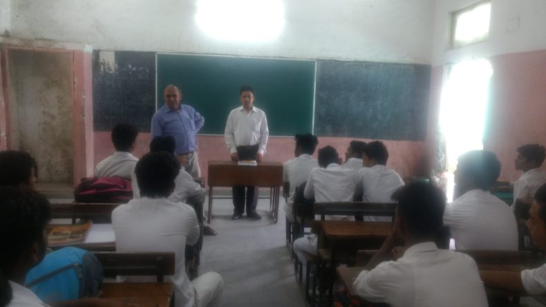 Organised a Legal Literacy Programme on “POCSO Act” at Govt Boys Sr. Sec School, R.K Puram Sector-3 on 09.08.2017 by Tarun Narayan Tyagi, LAC.