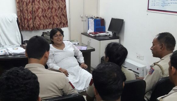 An Awareness programme on “Protection of Children from Sexual Offences Act, 2012” at Sagarpur Police Station, New Delhi on 30.08.2017 by Kalpana Srivastava, LAC.
