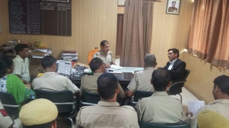 An Awareness programme on “Protection of Children from Sexual Offences Act, 2012” at Inderpuri Police Station, New Delhi on 30.08.2017 by Vishnu Tiwari, LAC.