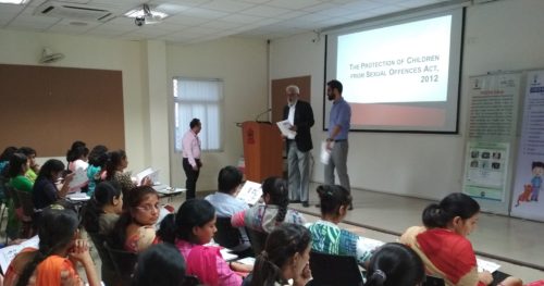 New Delhi District Legal Services Authority Organised a Workshop on “POCSO” Act for teachers and counselors by Advocate Ravi Qazi, LAC at Army Welfare Education Society (AWES), Shankar Vihar on 15.09.2017.