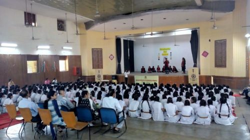 Legal Awareness Programme on International Day of Girl Child at N.P Co-ed Girls Sr. Sec. School, Lodhi Road on 11.10.2017. Sh. Chanderjit Singh Ld. Secretary delivered the lecture & Anjali Rajput, LAC as a Resource Person deliver a talk on Right of Girl Child.