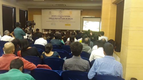 State Level Consultation on Child Protection in Delhi on 27.03.2018 at Deputy Speaker Hall, Constitution Club of India, New Delhi attend by Vipin LAC and Jayshree PLV LC-II as resource persons.