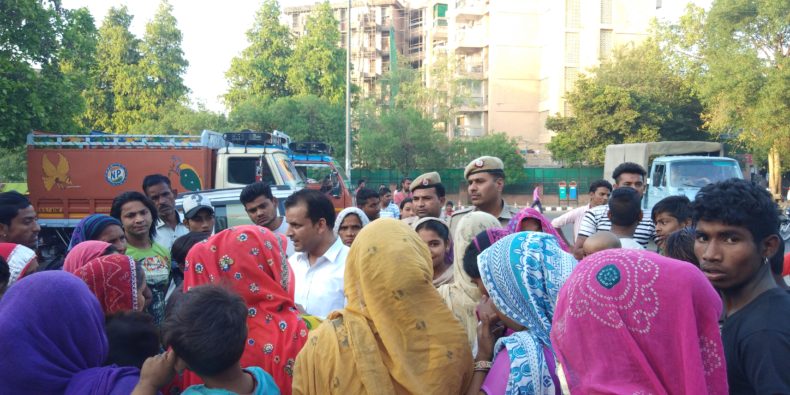 Legal Awareness Programme on D.V.Act in slum area, R .K. Puram on 13.04.2018 by Sh Mohd Shahzad LAC as a Resource Person.