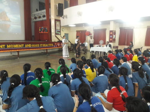 Legal Awareness Programme conducted by the secretary New Delhi District at Mater Dei School, Tilak Lane, New Delhi on the topic Sexual Violence on 08.05.2018.