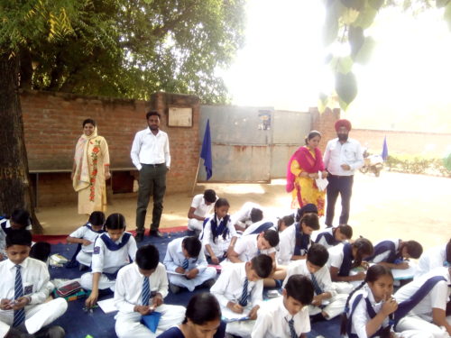 Legal Awareness Programme on the topic of World Earth Day was Organised by New Delhi District Legal Services Authority at Khalsa Middle School, Sarojini Nagar, New Delhi on 19.04.2018 by Sh. Chandra Shekher Yadav LAC/NDDLSA as a Resource Person.