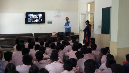 Legal Awareness Programme conducted by the secretary New Delhi District at N.P co-ed Senior Secondary School, Tilak Marg on the topic Sexual Violence on 01.05.2018.