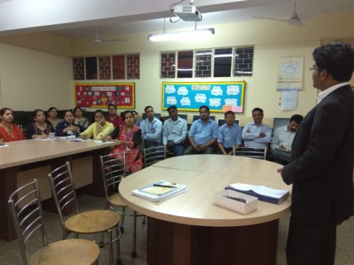 New Delhi District Legal Services Authority Organised a Workshop on “POCSO” Act for teachers and counselors by Advocate Satya Ranjan Swain, LAC at Army Welfare Education Society (AWES), Shankar Vihar on 17.05.2018.