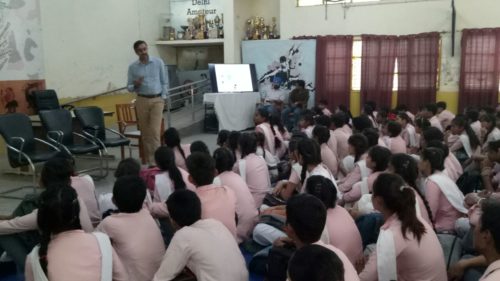 Legal Awareness Programme conducted by the Secretary New Delhi District at N.P Co-ed Senior Sec. Laxmi Bai Nagar, New Delhi on the topic Sexual Violence on 14.05.2018.