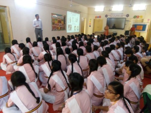 Legal Awareness Programme conducted by the Secretary New Delhi District at N.P Girls Senior Secondary, Gole Market, New Delhi on the topic POCSO Act on 24.05.2018.