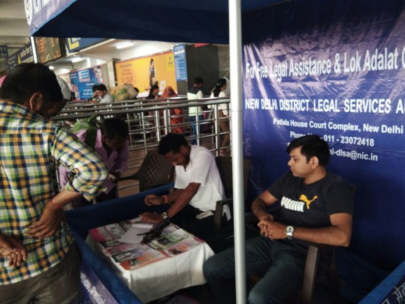 New Delhi in Co-ordination with DSLSA has set up aHelp Desk at New Delhi Railway Station.