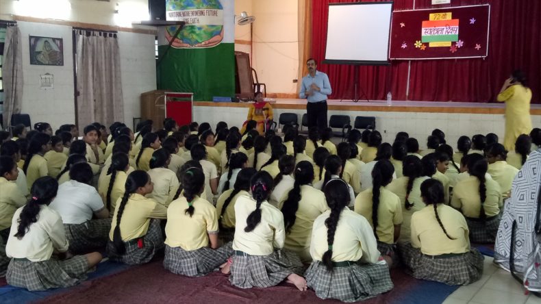 A Legal Awareness Programme was conducted on Child Abuse Sexual Violence at Sarvodaya Kanya Vidyalaya, Sarojini Nagar No-1 on 16.08.2018.