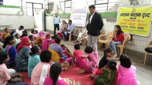 A Legal Awareness Programme on Legal Literacy & Legal Framework on Child Marriage organised at Community Centre, Palika Dham Complex Near Kali Mandir, Gole Market on 11.09.2018.