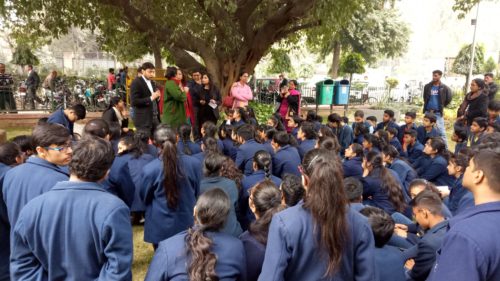 Visit for School Students of Tagore International School, East of Kailash, in Patiala House Court Complex to observe the court proceedings on 21.01.2019.