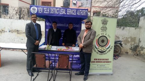 A Legal Literacy Programme was held on 31.01.2019 at Greenfield Paramount School, Air inidia Colony,Indian Airlines & Air India Estate Vasant Vihar, ND. The Legal Service were provided at this camp including Aadhaar Card and Health Camp.
