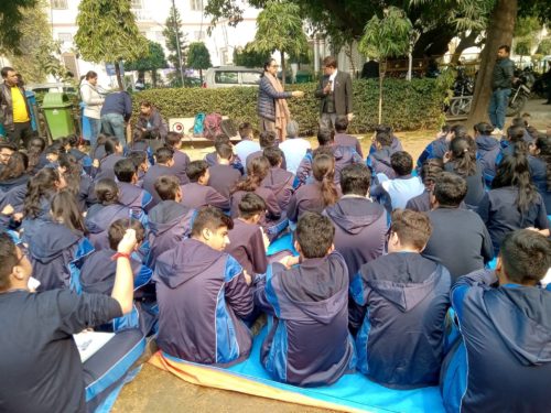 Visit for School Students of The Heritage School, Rohini, in Patiala House Court Complex to observe the court proceedings on 17.01.2019.