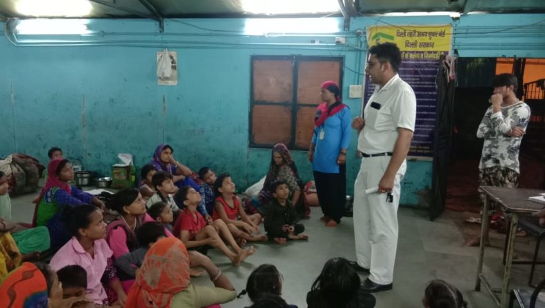 On 26.07.2019 Inspection and Legal Awareness Programme at Night Shelter Home (Ladies).