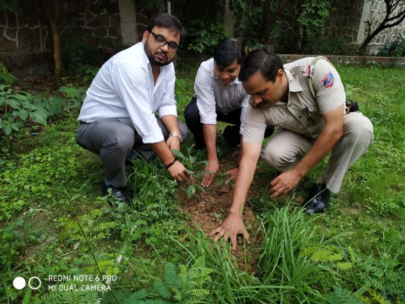 On 02.08.2019, on the Occasion of World Environment Day at Police Station Inderpuri.