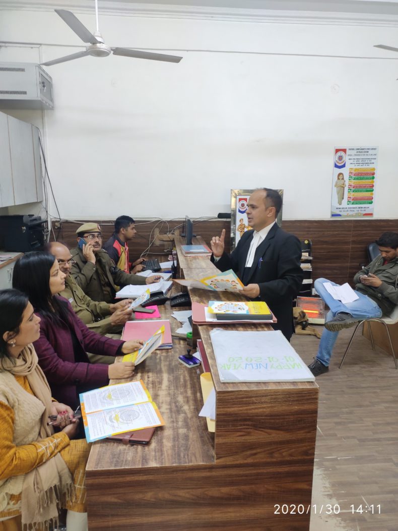 New Delhi DLSA Organised Legal Awareness Programme on Sexual Harrasment and POCSO Act on 30.01.2020 at Tilak Marg.