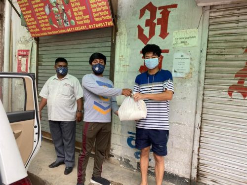 On 12.06.2020, NDDLSA under the aegis of DSLSA distributed dry food packets to the people of Nagaland State stranded in the areas of Kishangarh, New Delhi.