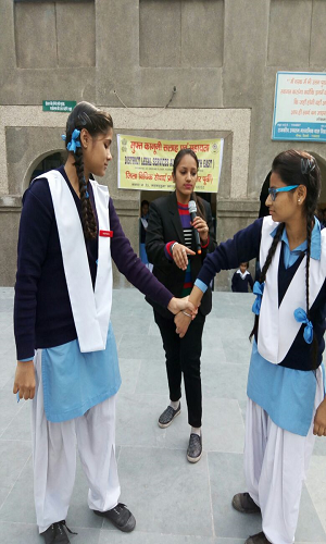 Techniques of Self Defence for Girls Students in SKV No.2, Ghonda