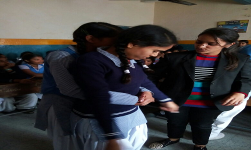 Techniques of Self Defence for Girl Students of GGSSS, Sonia Vihar