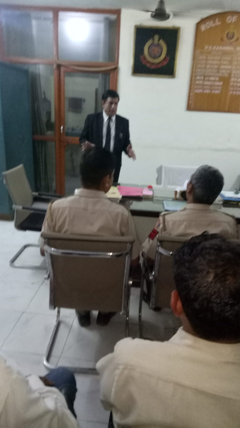 Legal Awareness/ Sensitization Programme for Police Officials at Karawal Nagar