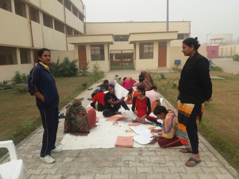 Painting Competition at Central Jail No 16, Mandoli, Delhi