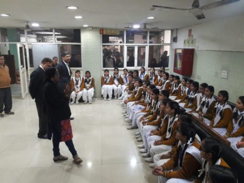 Court visit of students of SKV, Yamuna Vihar