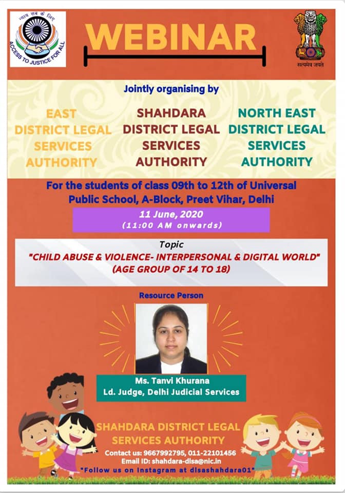 Webinar on  *CHILD ABUSE AND VIOLENCE – INTERPERSONAL AND DIGITAL WORLD*