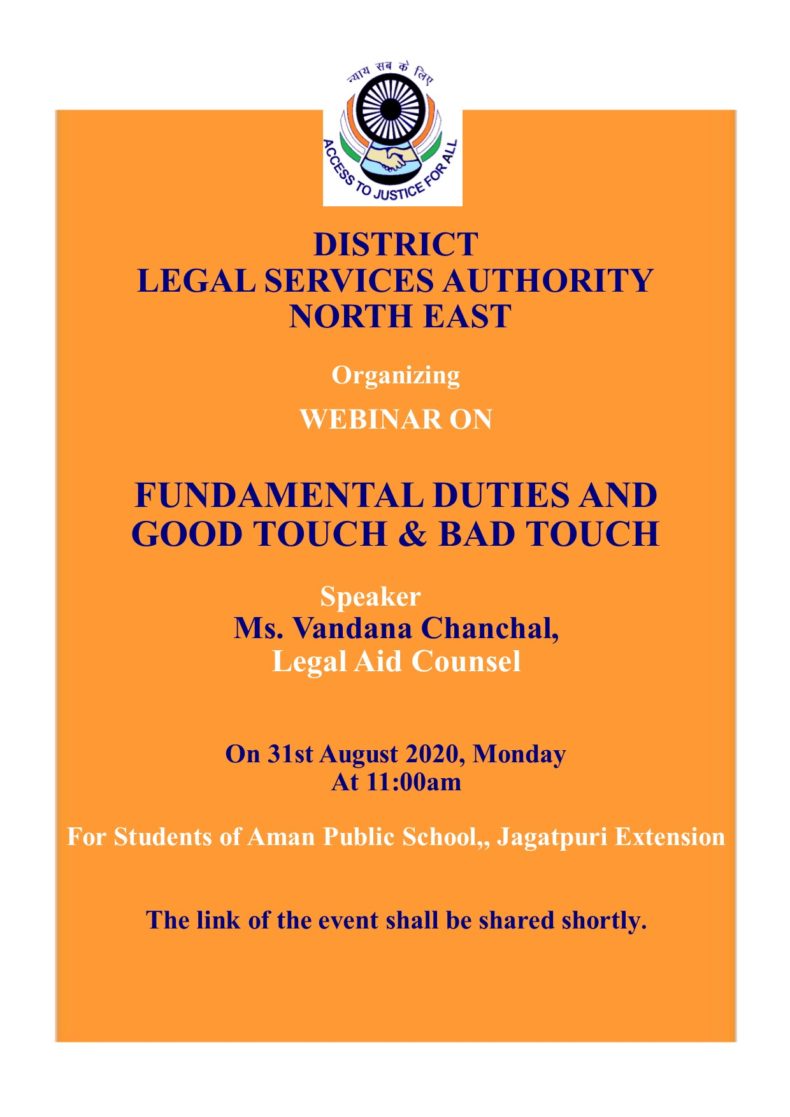 Lecture on Fundamental Duties and Good Touch and Bad Touch