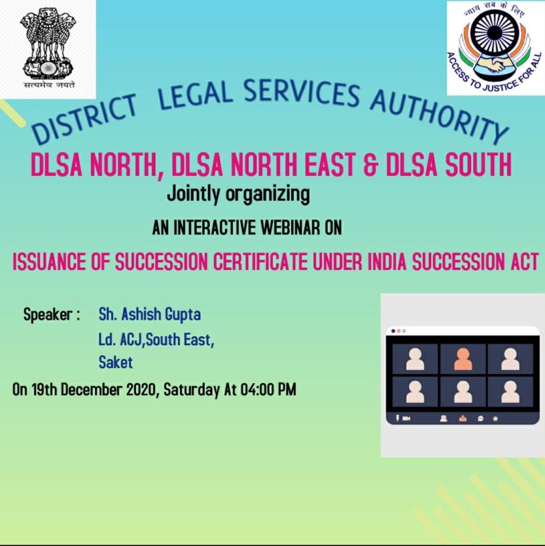 Programme on Issuance of Succession Certificate under India Succession Act