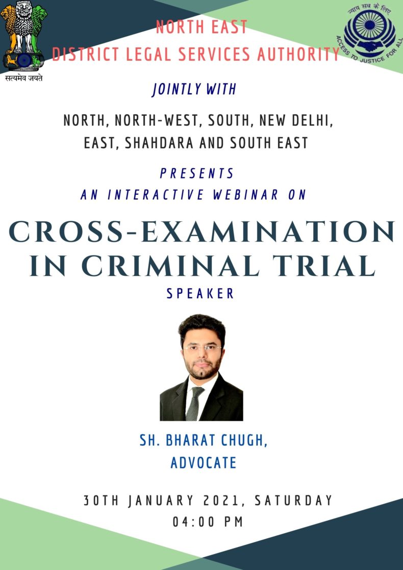 webinar On  Cross Examination in Criminal Trial