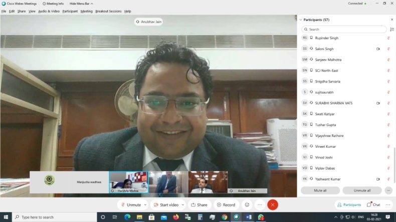 Online Meeting with all the Ld. ASJs, MMs