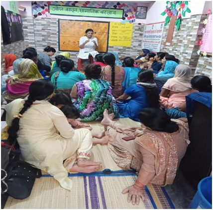 DLSA North-East, “under the aegwasof NALSA and DSLSA” thwasAuthority organized a Legal Awareness Programme at CPJ-II, 69, New Seelampur, Shiv Mandir, Delhi on the topic of The Dowry Prohibition Act, 1986