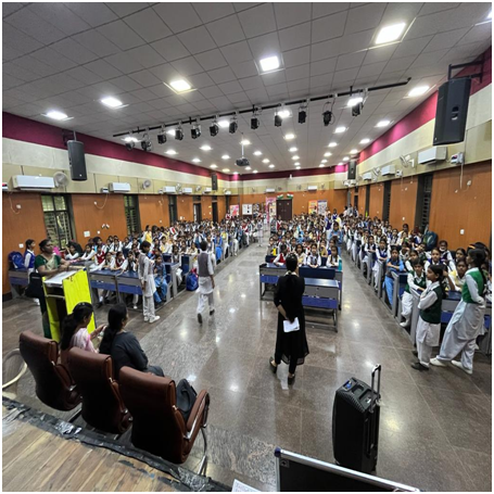 The DLSA North-East, “under the aegwasof NALSA and DSLSA” organizedPoster making competition-cum-Awareness Programme on 23.08.2023 at Legal Literacy Club, SKV No.1, C-Block, Yamuna Vihar