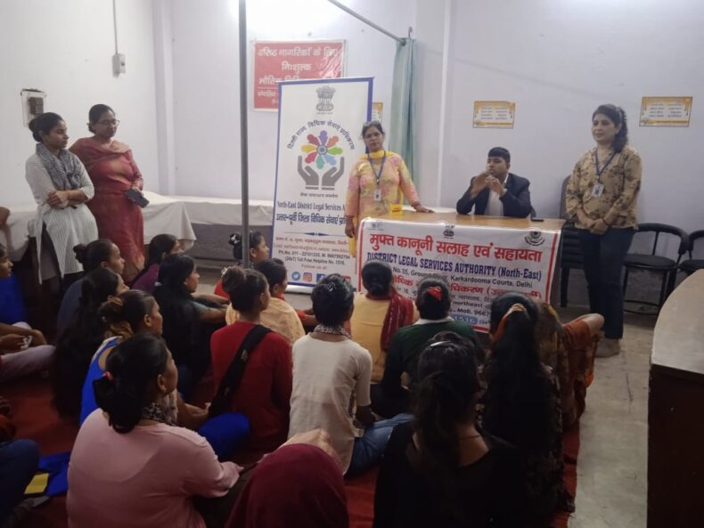DLSA North- East was organized a Legal Awareness Programme on 04.09.2023 on the topic Laws Protecting Women and Girls from Violence and Discrimination at D-29, Nari Utthan Samiti, Gokalpuri, Delh