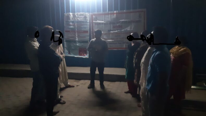 DLSA North-East, organize an ‘Awareness Session in community for people infected with HIV/AIDS’ at Night Shelter – Zero Pushta, Usmanpur, Shastri Park, Near Jag Parvesh Chandra Hospital, NE Delhi