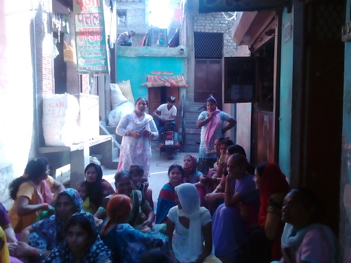 A Legal Awareness Programme in rural/remote areas, industrial pockets about Legal Aid was held at Nirmana Ext. House No. 5, Gali No. 1, Kuan Wali Gali, Gamri Bhajanpura, Delhi-53 on 18.04.2016 at  02.00PM