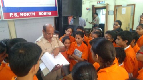 In compliance of directions of Ld. Executive Chairperson, Delhi State Legal Services Authority, a visit of school students (Sarvodaya Vidyalaya, Sector-8, Rohini) to the One Stop Center at BSA Hospital, Rohini, Police Station – North Rohini and Rohini Court Visit on 07.05.2018
