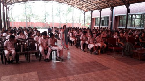 DLSA, NW organized a Legal Literacy Session on “Child Abuse and Sexual Violence” on 18.05.2018 at 08:30 AM at Delhi Public School, Rohini, Delhi by Ms. Ruchika Singla, Secretary, DLSA, NW