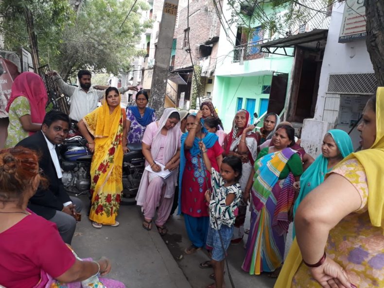 A Legal Awareness Programme was organized on the topic “Domestic Violence” at P-Block, Mangol Puri, Delhi on 25.06.2018