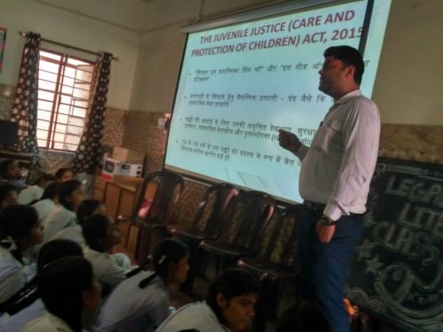 A Sensitization Programme on Sexual Violence – “Child Abuse Violence Interpersonal and digital World” was organized by DLSA, NW on 18.08.2018 at Govt. Girls Senior Secondary School, Avantika Sector-1, Rohini, Delhi