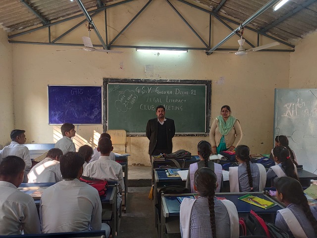 Legal Literacy Programme at Sarvodaya Vidyalaya, Ghevra